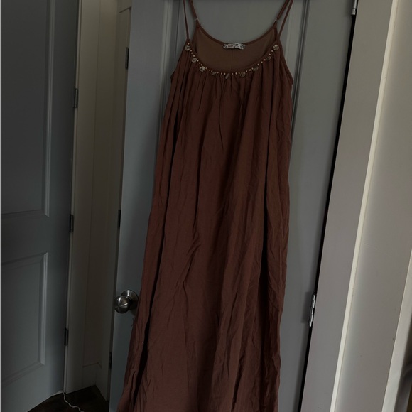 Dresses & Skirts - Brown Bo-ho Strap Maxi Dress